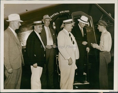 1936 Resettlement Admin Officials To Inspect N D Drought Areas Weather Photo 7x9