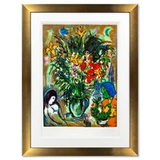 Marc Chagall (1887-1985), "L'offrande" Framed Limited Edition Serigraph with Let