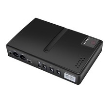 Mini UPS, 15V 24V POE 5V 9V 12V USB 18W Output DC UPS Battery Backup Protecto...