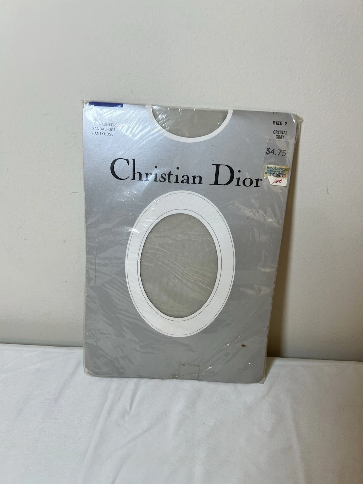 Culotte vintage Christian Dior taille 2 gris cristal jambe ultra transparente Diorissimo 4443