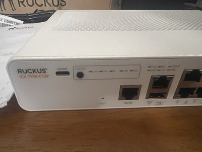 Ruckus ICX 7150-C12P 12-Ports Rack Compact PoE Switch