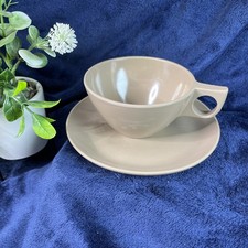 Melmac Dinnerware 8205-8 Boonton Brown Vintage Coffee Cup And Saucer