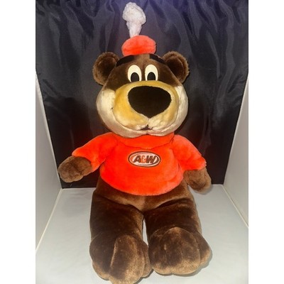Vintage A&W Root Beer Großer Wurzelbär Plüschtier groß 18 Zoll Stofftier Maskottchen