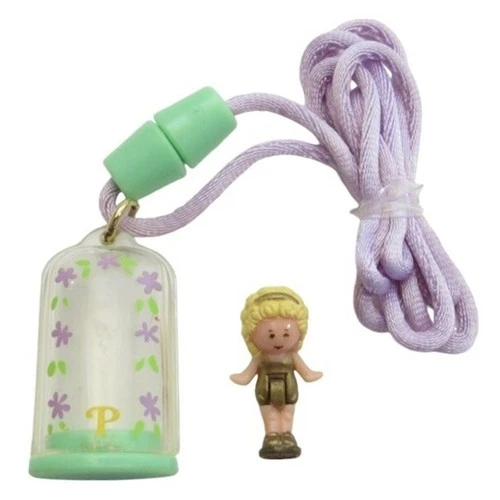 Polly Pocket 1990 Polly in her Necklace Pendant Bluebird Toys