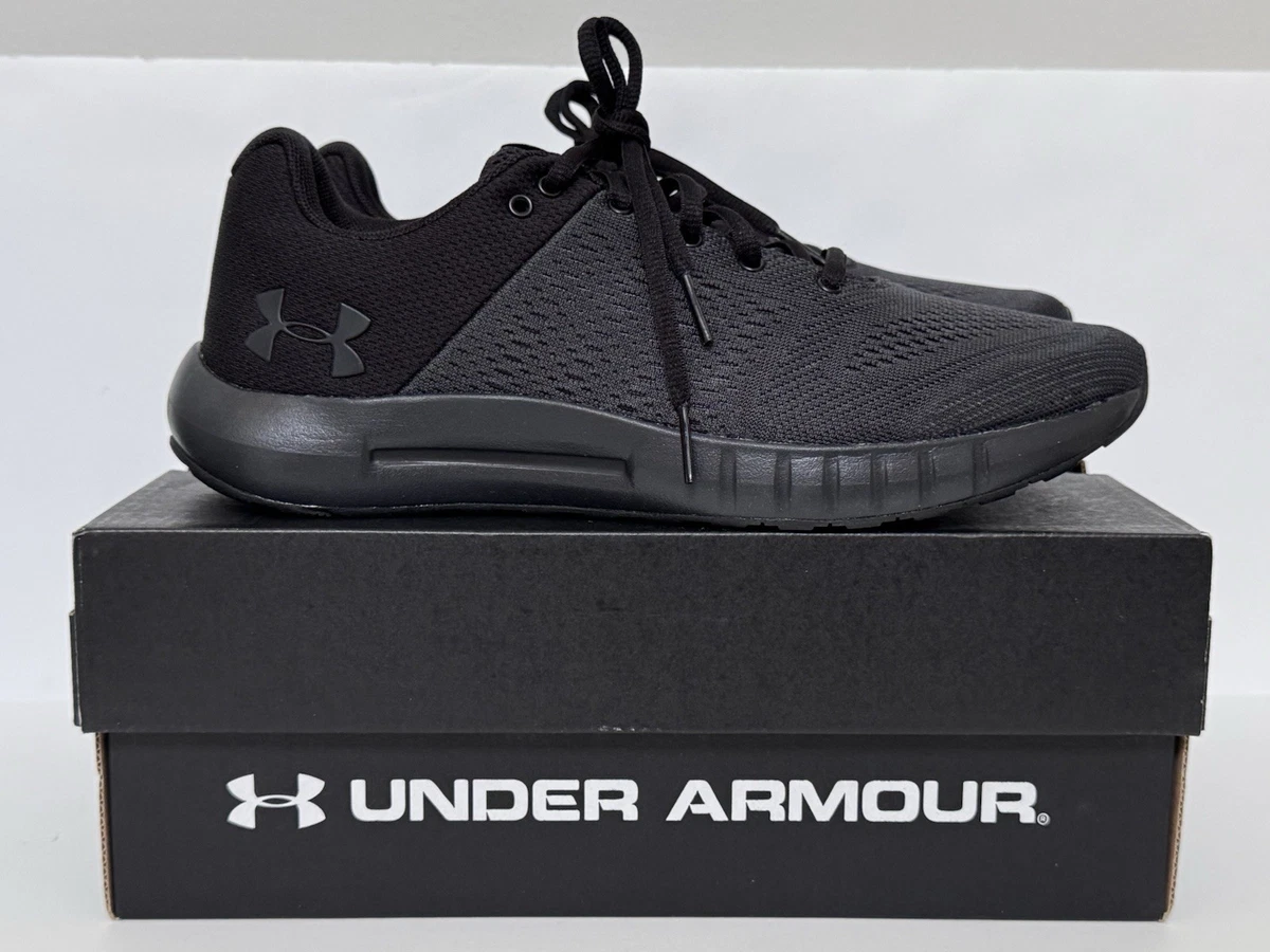 Under Armour Micro G Pursuit Running Shoes Black Grey Mesh Sneakers 14 Gym 31-05 Under Armour Micro G Pursuit Gray - 3000011-104 for sale | eBay main image 4