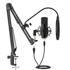 USB Microphone for Voice Recordings, Podcasts, Gaming, Online Conferences, Li...