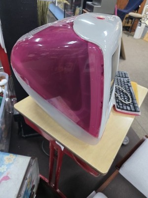 VINTAGE APPLE iMac G3-STRAWBERRY PINK-DESKTOP COMPUTER (Y2K ERA
