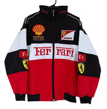 Vintage F1 Ferrari Jacket | Embroidered patches - Unisex Racing Jacket