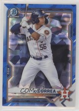2021 Bowman Chrome Draft Sapphire JC Correa #BDC-29 0nr3