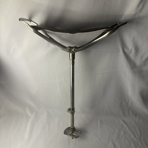 Vintage PGA Seat Stick 20”~30" Leather/Metal Spectator Walking Fishing Golf