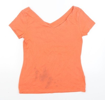 Muskat Damen orange Basic T-Shirt Größe 12