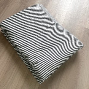 Pottery Barn Wheaton Striped Duvet Cover Linen Cotton Blend King