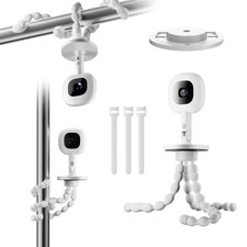 1 PCS Universal Adjustable Baby Monitor Mount Camera Crib Cot Shelves White