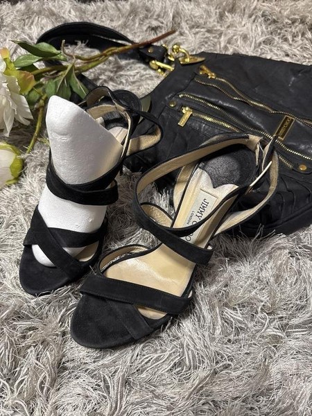 Damen Jimmy Choo Heels schwarz Wildleder 39 #9NI7