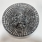 Black Metal Wire Decorative Bowl Footed Fruit Basket Mid Century Modern Style — photo 6