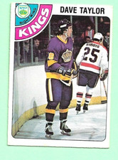 (1) DAVE TAYLOR 1978-79 O-PEE-CHEE # 353 KINGS ROOKIE CREASED CARD (N5888). rookie card picture