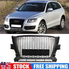 Black Honeycomb Bumper Grille Glossy Frame For 2008-2012 Audi Q5 RSQ5 Style