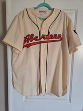Vintage  Ebbets Field Flannels 1958 Aberdeen Pheasants Wool Jersey Large #2