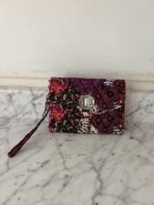 Vera Bradley Smart Phone Wristlet Wallet Your Turn Rosewood NWOT