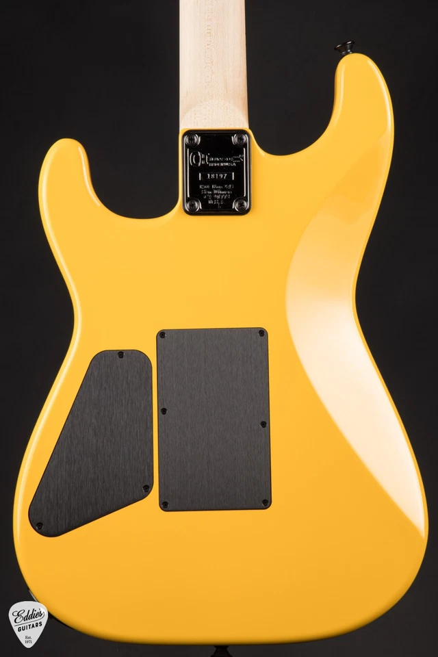 Charvel USA Custom Shop San Dimas HS Floyd Rose - Taxi Cab Yellow - Image 4 of 4