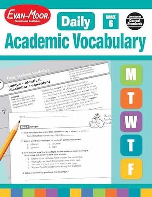 Evan-Moor Daily Academic Vocabulary, - Paperback, by Evan Moor - Very Good o