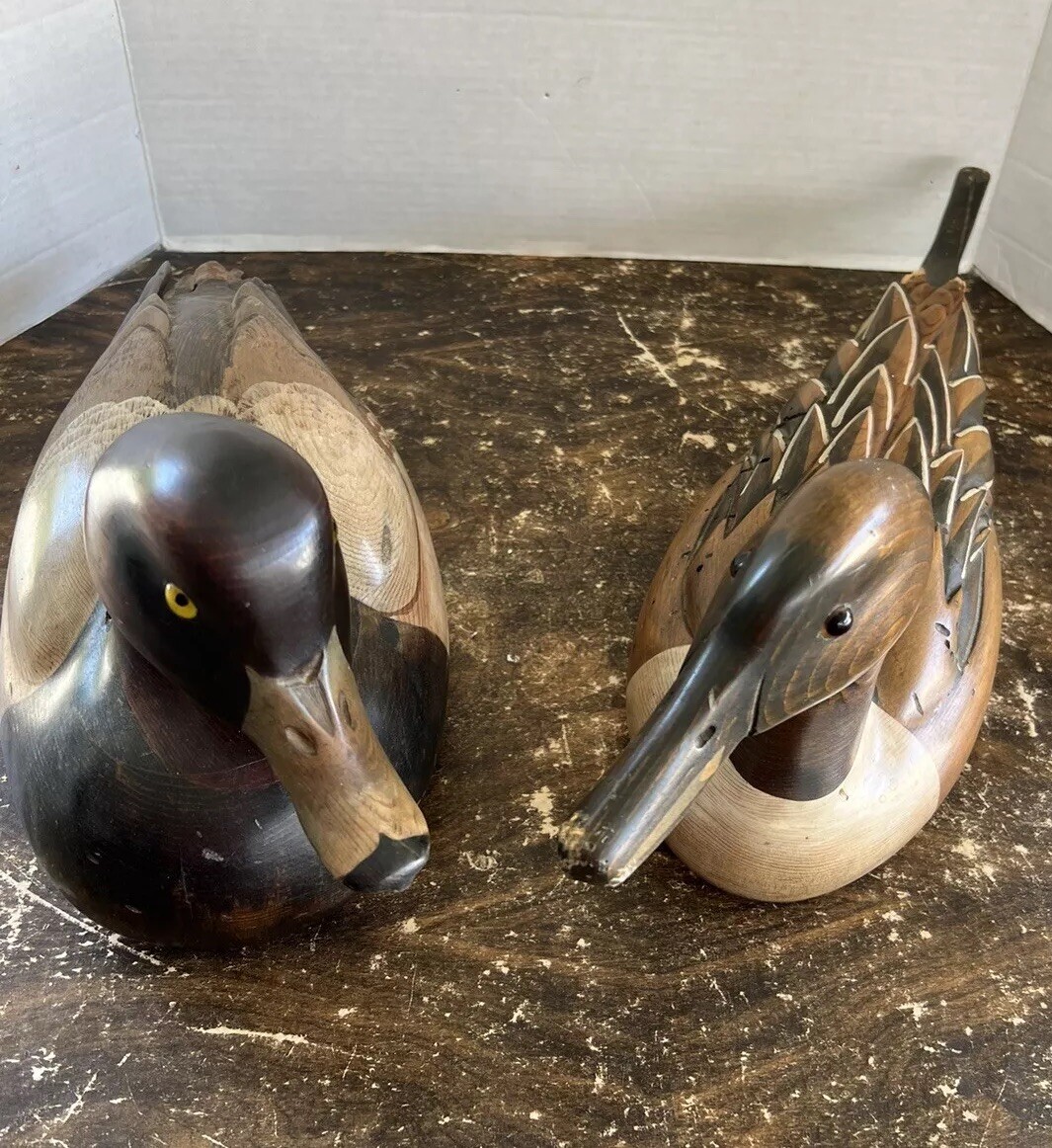 Tom Taber Two Wood Duck Decoys eBay