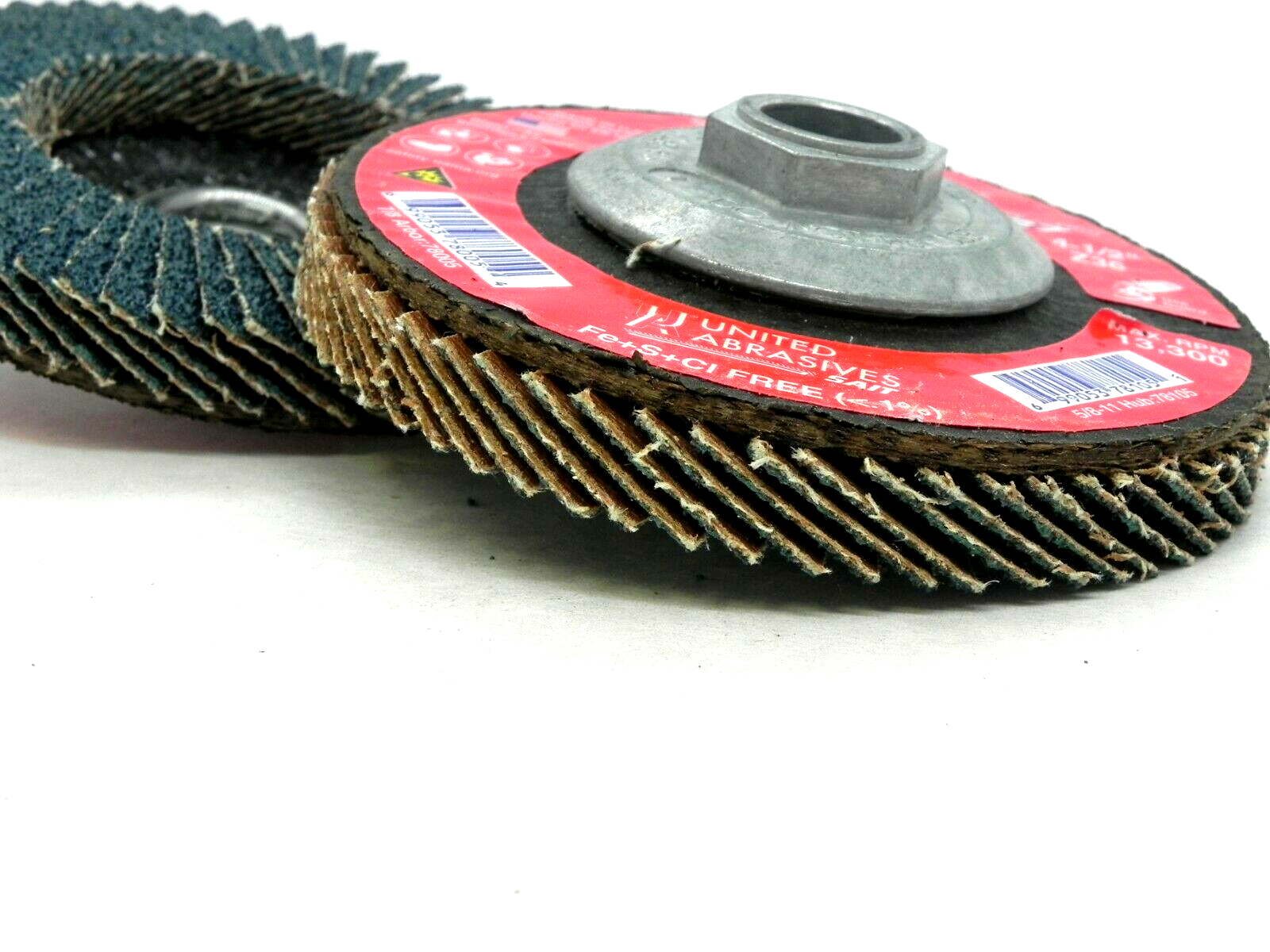 (2 pck) Sait 41/2"x5/811 Ovation Type 27 Flap Disc 36 Grit 78105 USA