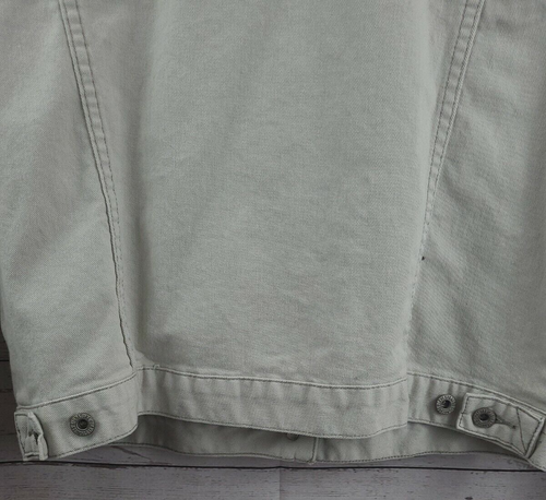 Giacca denim Levi's Ragazze Taglia Large 12-14 Logo Colore Crema Bottoni Argento-FANTASTICA! - Foto 8 di 12