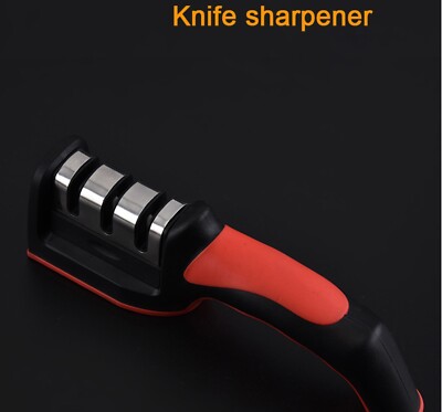 Knife sharpener household fast fine sharpening kitchen knife three section whets
