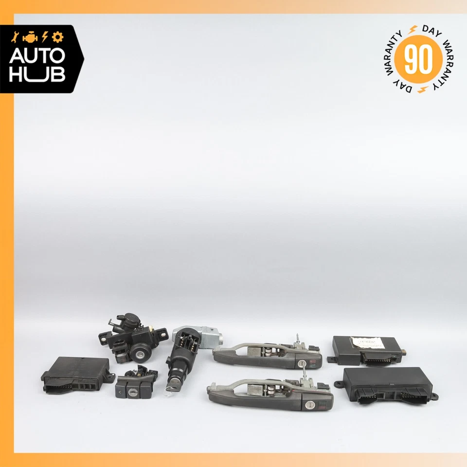 90-95 Mercedes R129 SL500 SL320 Steering Ignition Switch Trunk Door Lock Key Set - Image 2 of 4