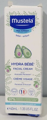 Mustela Hydra Bebe Face Cream - Daily Baby Moisturizer with Natural Avocado