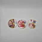 VTG Coca-cola Collectibles Lot Of 3 Pin Back Buttons