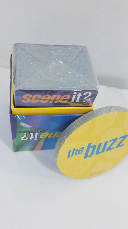 Scene It? 2003 Original Game Cards Trivia Buzz Sealed Replacement Only Pieces - Image 2 of 4