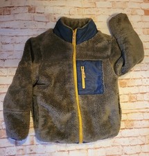 Tommy Bahama Boys Youth Fleece Full Zip Jacket Winter Coat Size 4 XS Gray