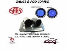 Gauge Dash Pod & Gauge Package for Holden VE SV6 SS SSV Series 1/2 Volts & Oil