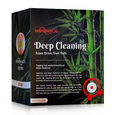 100PCS Normace Detox Foot Patches Pads Body Toxins Feet  Deep Cleansing Herbal