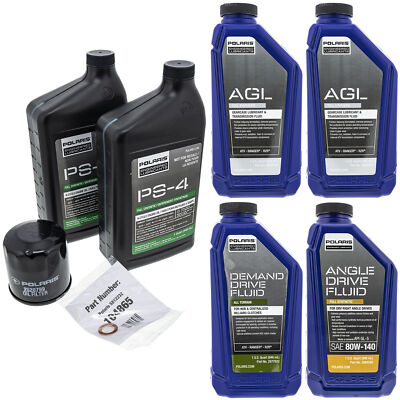 Polaris PS-4 Full Service Oil Change Kit Filter Sportsman Scrambler 850 1000 XP