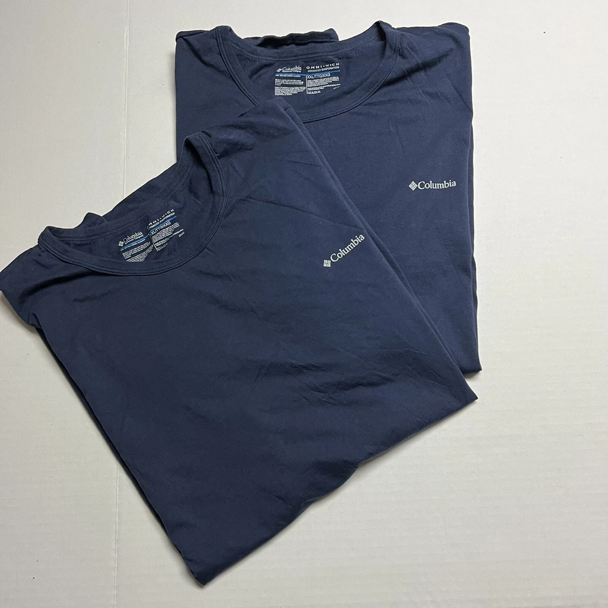 2 Columbia Omni Wick Advanced Evaporation Crew Neck -shirts In