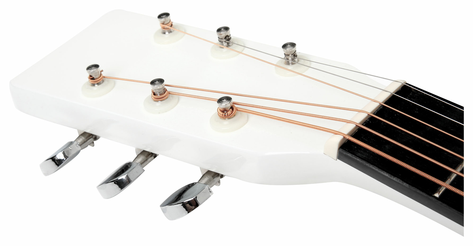 Dreadnought chitarra western corde in acciaio chitarra acustica entry level bianca foto 4