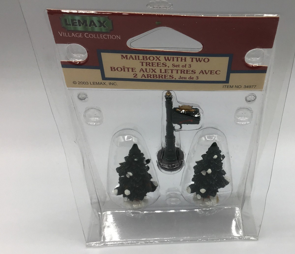 Lemax, Village Collection, Mailbox, Two Trees, 34977, 2003