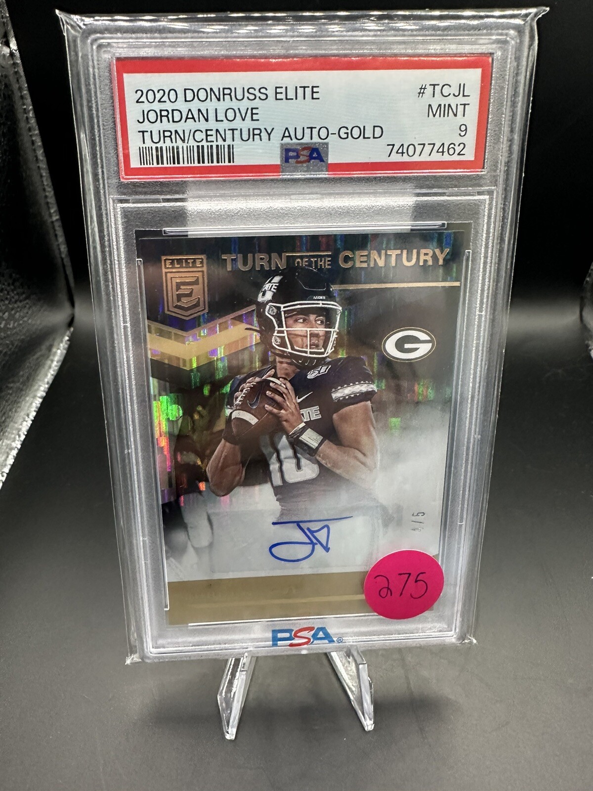 Jordan Love Panini Donruss Elite Turn of the Century Autographs #TCJL Gold