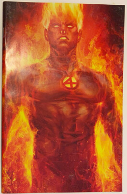 Marvel Fantastic Four #1 Artgerm Human Torch Virgin Variant Cover