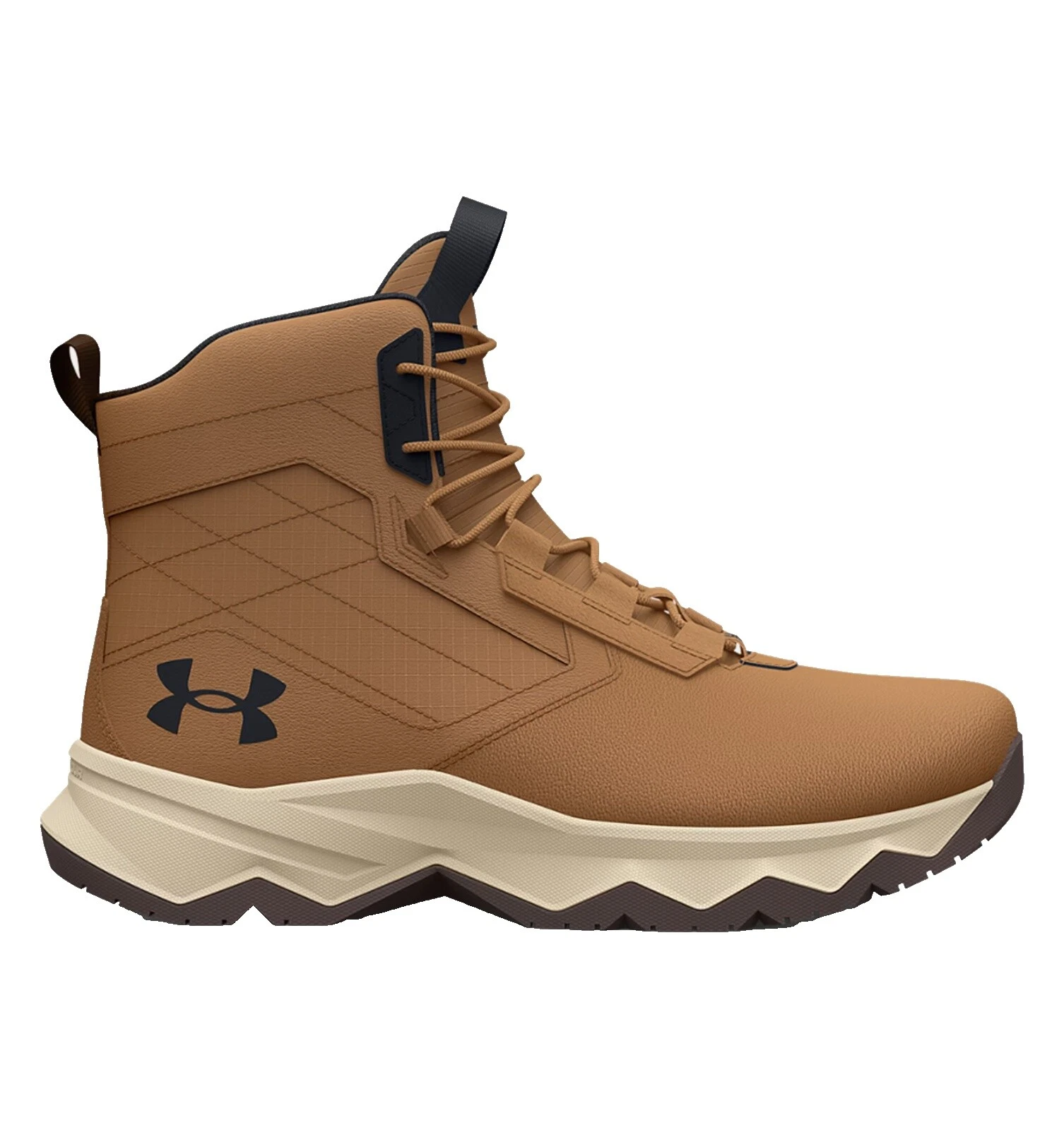 Botas masculinas Under Armour de couro superior sólido