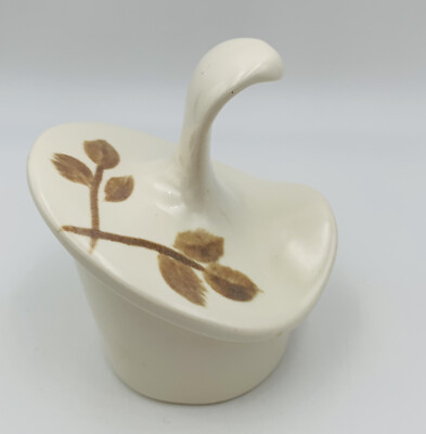 Red Wing Stoneware Pottery Lid Only Beverage Rose USA Vintage Mid Century Modern