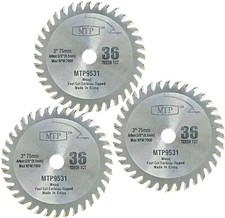 3x 3" 3/8"  Wood TCT Cutting Blade For Ryobi Milwaukee Dewalt Cut Off Saw  9.5mm