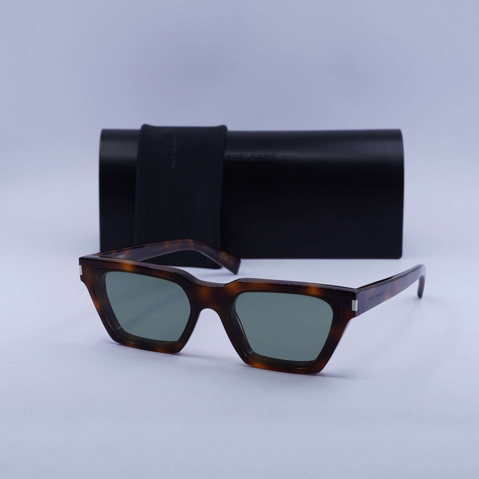 Occhiali da sole Saint Laurent SL633CALISTA 003 avana verde 57 17 145 nuovi