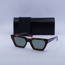 New Saint Laurent SL633CALISTA 003 Havana/Green 57-17-145 Sunglasses