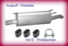 Endschalldämpfer Endtopf Auspuff für Opel Omega B 2.5 TD & 2.5 DTi Caravan + Kit