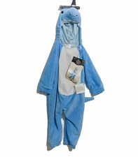 Hyde Eek Boutique Kids Blue White Shark Costume Polyester Full Zip Size 0-6M