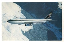 Fly OLYMPIC Airways Airbus A300 ATHENS Passenger airliner Aircraft Postcard Old
